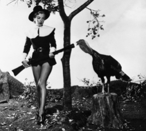 Marilyn Monroe and her Thanksgiving costar